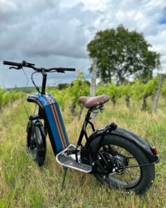 Trottinette équipée de selle