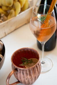 Cocktail à base de rosé de bourgueil cuvée COCO