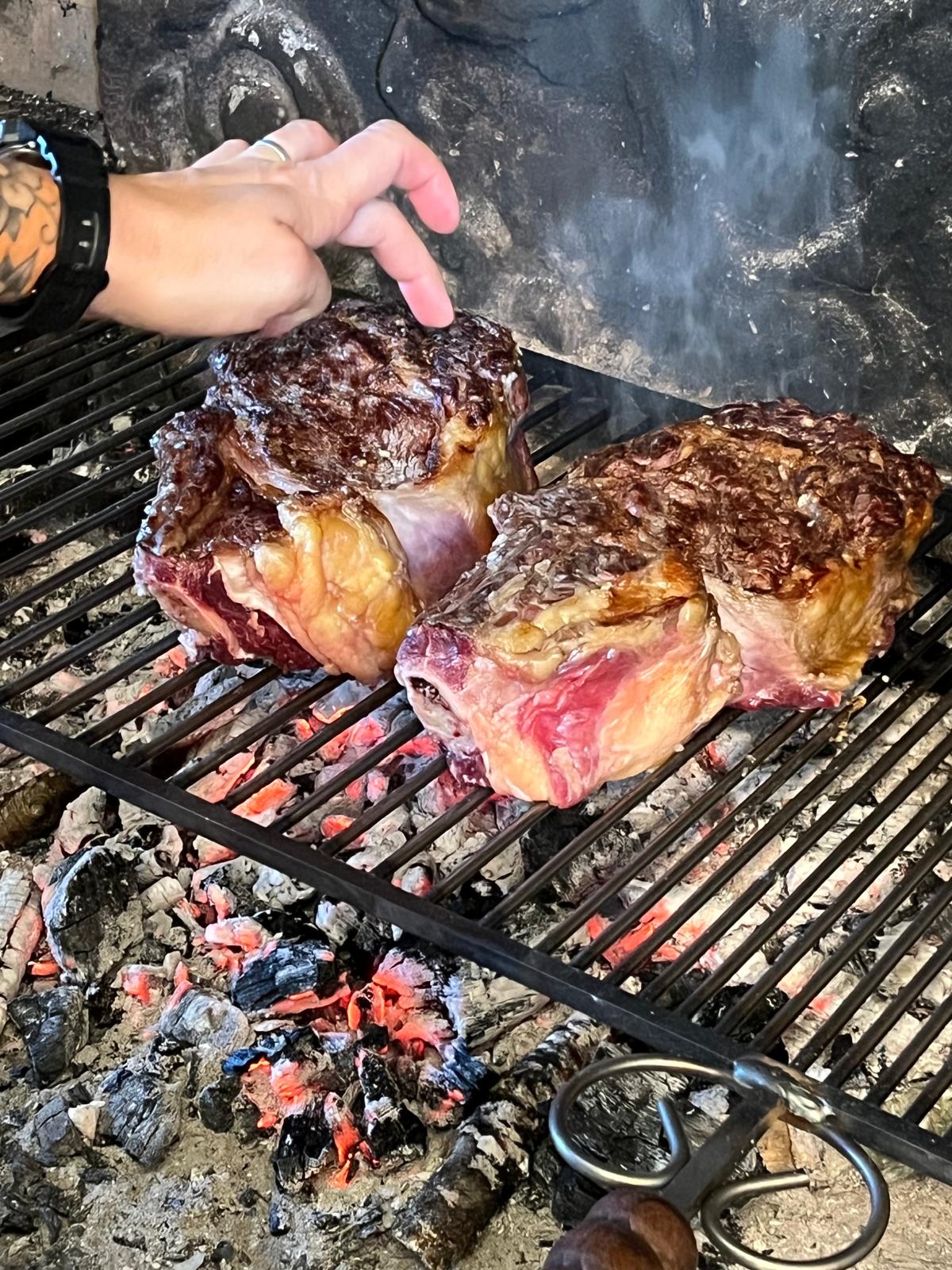 Côte de bœuf à la cheminée