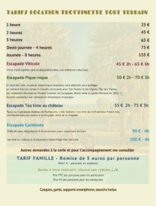 Tarif balade en trottinette électrique tout-terrain en Touraine